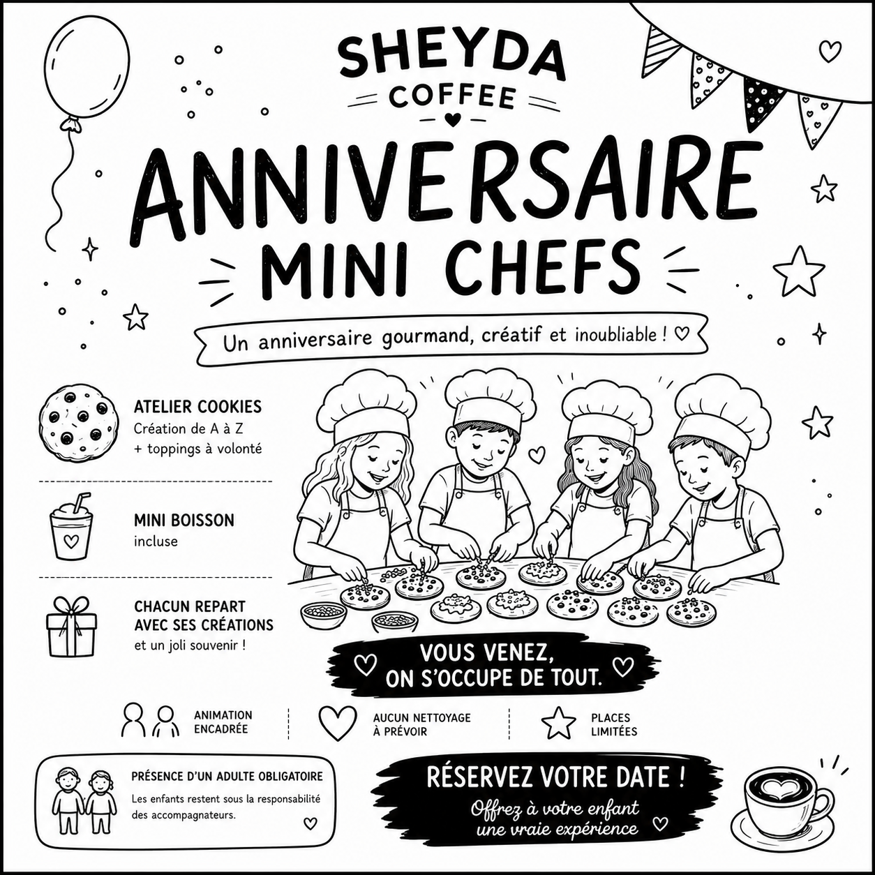 Anniversaire "Petit Chef Cookies"