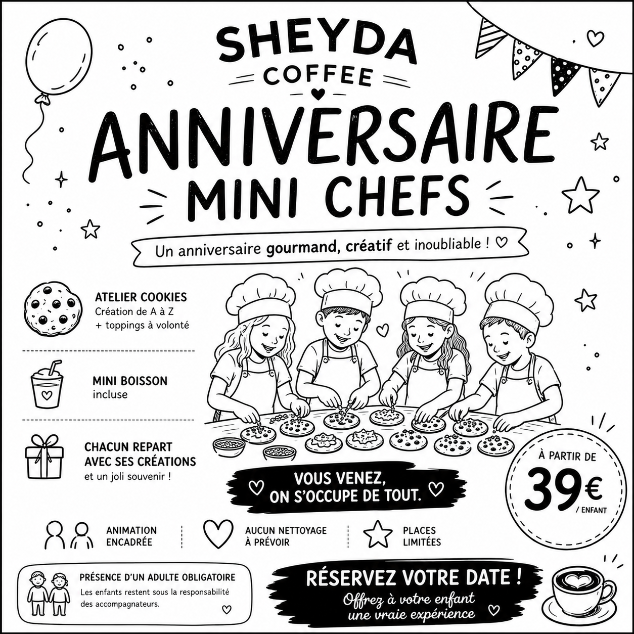 Anniversaire "Petit Chef Cookies"